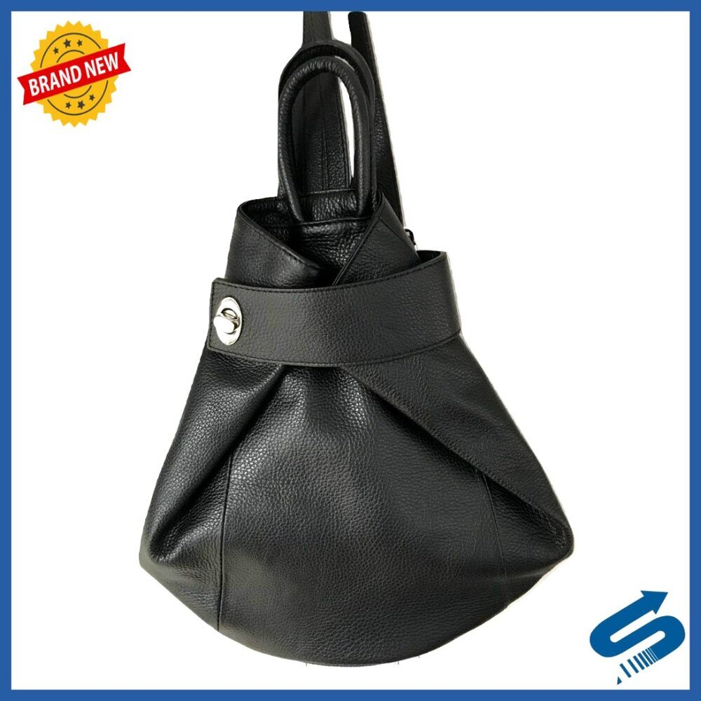 Convertible Leather Backpack Purse Anti-Theft Italian Tote Travel Work Casual